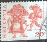 Stamps Switzerland -  Scott#634 intercambio, 0,20 usd, 20 cents. 1977