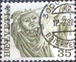 Stamps Switzerland -  Scott#637 intercambio, 0,20 usd, 35 cents. 1977