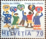 Stamps Switzerland -  Scott#1058 cr1f intercambio, 0,45 usd, 70 cents. 1999
