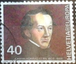 Stamps Switzerland -  Scott#685 intercambio, 0,20 usd, 40 cents. 1980
