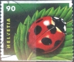 Stamps Switzerland -  Scott#1125 m2b intercambio, 0,55 usd, 90 cents. 2002