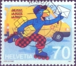 Stamps Switzerland -  Scott#986 intercambio, 0,45 usd, 70 cents. 1997