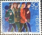 Stamps Switzerland -  Scott#B565 intercambio, 0,30 usd, 50+20 cents. 1990