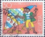 Stamps Switzerland -  Scott#B510 intercambio, 0,50 usd, 50+20 cents. 1984