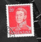 Stamps Argentina -  546 - General San Martín