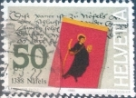 Stamps Switzerland -  Scott#819 intercambio, 0,25 usd, 50 cents. 1988