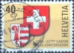 Stamps Switzerland -  Scott#666 intercambio, 0,35 usd, 40 cents. 1978