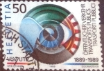 Sellos de Europa - Suiza -  Scott#831 intercambio, 0,25 usd, 50 cents. 1989