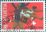 Stamps Switzerland -  Scott#587 intercambio, 0,20 usd, 30 cents. 1974