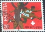 Stamps Switzerland -  Scott#587 intercambio, 0,20 usd, 30 cents. 1974
