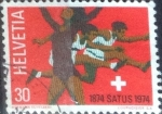 Sellos de Europa - Suiza -  Scott#587 m4b intercambio, 0,20 usd, 30 cents. 1974