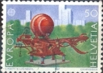 Stamps Switzerland -  Scott#808 intercambio, 0,30 usd, 50 cents. 1987
