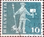 Stamps Switzerland -  Scott#382 intercambio, 0,20 usd, 10 cents. 1960