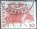 Stamps Switzerland -  Scott#633 intercambio, 0,20 usd, 10 cents. 1977