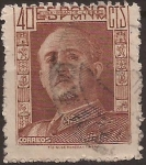 Stamps : Europe : Spain :  General Franco  1942  40 cent