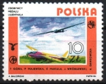 Stamps Poland -  PLANEADOR  MODERNO