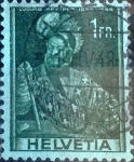Stamps Switzerland -  Scott#275 intercambio, 0,20 usd, 1 franco. 1941