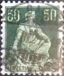 Sellos de Europa - Suiza -  Scott#139 intercambio, 0,50 usd, 50 cents. 1908