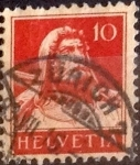 Stamps Switzerland -  Scott#167 intercambio, 0,20 usd, 10 cents. 1914