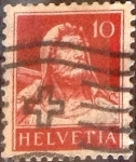 Stamps Switzerland -  Scott#167 intercambio, 0,20 usd, 10 cents. 1914