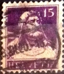Sellos de Europa - Suiza -  Scott#172 intercambio, 0,20 usd, 15 cents. 1914