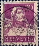Stamps Switzerland -  Scott#174 intercambio, 0,20 usd, 20 cents. 1921