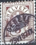 Sellos de Europa - Suiza -  Scott#71 intercambio, 0,60 usd, 5 cents. 1882
