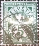 Stamps Switzerland -  Scott#72 intercambio, 0,60 usd, 5 cents. 1899