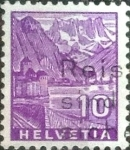 Stamps Switzerland -  Scott#221 intercambio, 0,20 usd, 10 cents. 1934