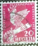 Stamps Switzerland -  Scott#212 intercambio, 0,20 usd, 20 cents. 1932
