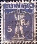 Sellos de Europa - Suiza -  Scott#159 intercambio, 0,20 usd, 5 cents. 1924