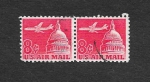 Stamps United States -  C64 - Avión sobre el Capitolio