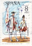 Stamps Spain -  ABANDERADO REGIMIENTO DE ZAMORA (32)