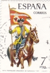 Stamps Spain -  PORTAGUIÓN DRAGONES DE NUMANCIA (32)