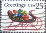 Stamps United States -  Scott#2428 intercambio, 0,20 usd, 25 cents. 1989