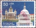 Stamps United States -  Scott#2532 intercambio, 0,25 usd, 50 cents. 1991