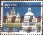 Sellos de America - Estados Unidos -  Scott#2532 intercambio, 0,25 usd, 50 cents. 1991