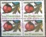 Stamps United States -  Scott#2368x4 intercambio, 0,20x4 usd, 20 cents.x4 1987