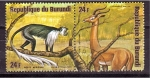 Stamps : Africa : Burundi :  serie- Animales africanos