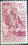 Stamps United States -  Scott#1268 intercambio, 0,20 usd, 5 cents. 1965