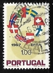 Stamps Portugal -  Anillo de banderas