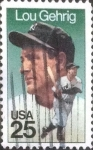 Stamps United States -  Scott#2417 intercambio, 0,20 usd, 25 cents. 1989