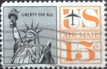 Stamps United States -  Scott#C63 intercambio, 0,20 usd, 15 cents. 1961