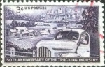Sellos de America - Estados Unidos -  Scott#1025 intercambio, 0,20 usd, 3 cents. 1953