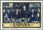 Stamps Spain -  ESPAÑA 1972 2084 Sello Nuevo Pintor Solana La Tertulia de Pombo