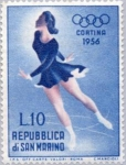 Stamps Europe - San Marino -  Juegos Olímpicos. Cortina d´Ampezo