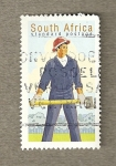 Stamps South Africa -  Trabajador