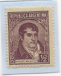 Stamps Argentina -  Gral. Manuel Belgrano