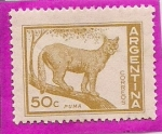 Stamps : America : Argentina :  Puma