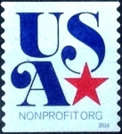 Stamps United States -  Scott#xxxx intercambio, 0,25 usd, nonprofit org. 2016